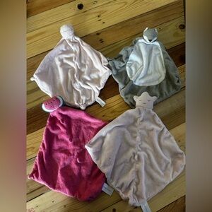 Angel dear Set of 4 Baby Lovey Security Blankets